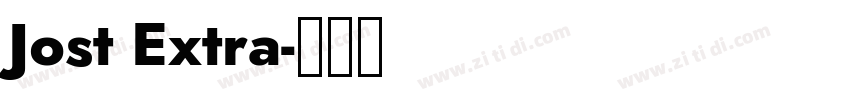 Jost Extra字体转换